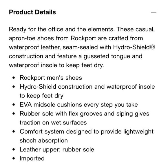 NWOB Rockport Essential Waterproof Apron Toe Oxford Black Leather Men's 9 X-Wide - Picture 11 of 12